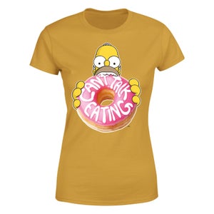 The Simpsons Homer Can't Talk Women's T-Shirt - Mustard