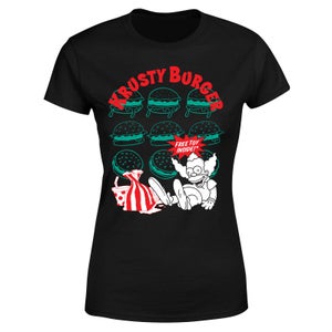 The Simpsons Krusty Burger Women's T-Shirt - Black