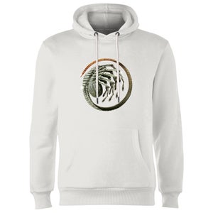 Facehugger Curled Hoodie - White