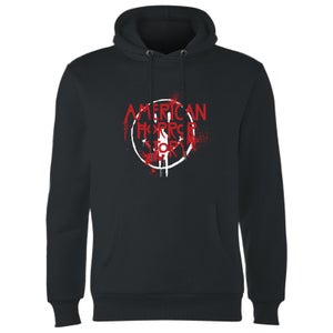 Smiley Splatter Hoodie - Black