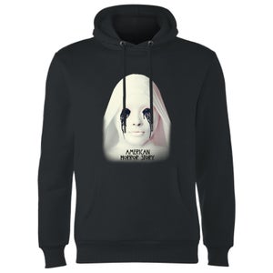 Crying White Nun Hoodie - Black