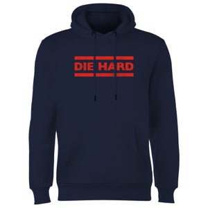Die Hard Red Logo Hoodie - Navy