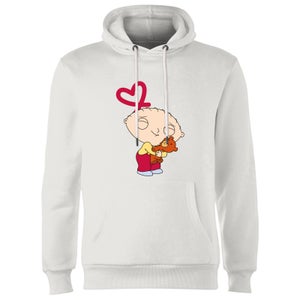 Family Guy Stewie Loves Bear Hoodie - White