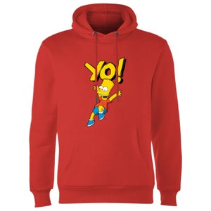 The Simpsons Yo! Bart Hoodie - Red