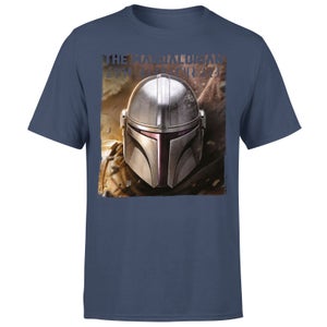 Star Wars The Mandalorian Focus Men's T-Shirt - Navy