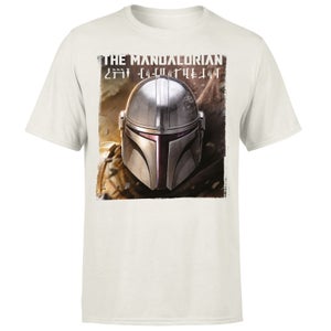 Star Wars The Mandalorian Focus Men's T-Shirt - Cream