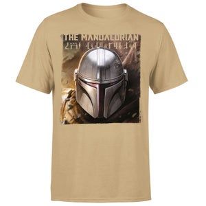 Star Wars The Mandalorian Focus Men's T-Shirt - Tan