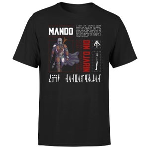 Star Wars The Mandalorian Biography Men's T-Shirt - Black