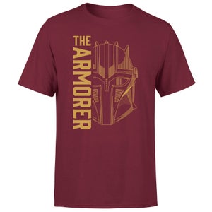 Star Wars The Mandalorian The Armorer Men's T-Shirt - Burgundy