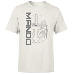 Star Wars The Mandalorian Mando Men's T-Shirt - Cream