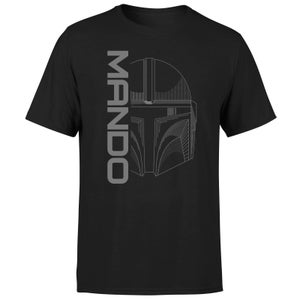 Star Wars The Mandalorian Mando Men's T-Shirt - Black