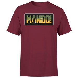 Star Wars The Mandalorian Mando! Men's T-Shirt - Burgundy