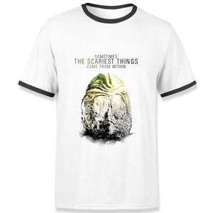 Alien The Scariest Things Men's Ringer T-Shirt - White/Black