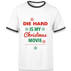 Die Hard Christmas Movie Ringer T-Shirt - White Black