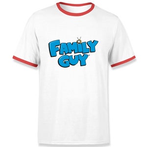 Family Guy Logo Ringer T-Shirt - White Red