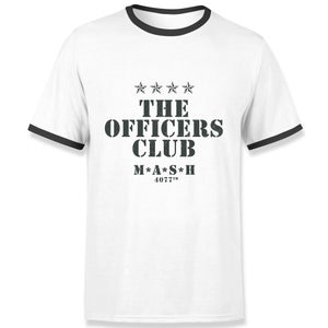 M*A*S*H The Officers Club Men's Ringer T-Shirt - White/Black