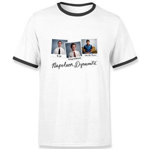 Napoleon Dynamite Polaroids Men's Ringer T-Shirt - White/Black