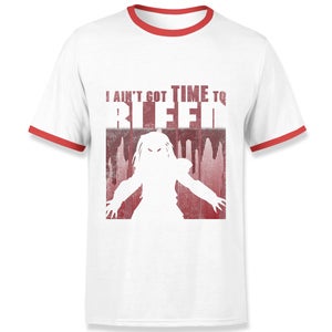 Predator Time To Bleed Men's Ringer T-Shirt - White/Red