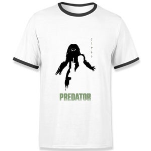 Predator Silhouette Poster Men's Ringer T-Shirt - White/Black