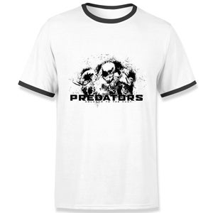 Predator Welcome To The Hunt Men's Ringer T-Shirt - White/Black