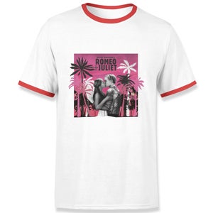 Romeo and Juliet Palmtree Men's Ringer T-Shirt - White/Red