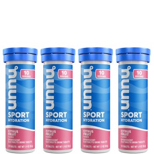 NUUN Sport Citrus Fruit Hydration Tablets- 4 Pack