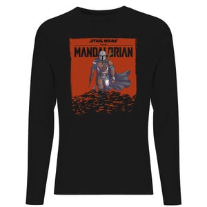Star Wars The Mandalorian Storm Men's Long Sleeve T-Shirt - Black