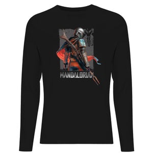 Star Wars The Mandalorian Colour Edit Men's Long Sleeve T-Shirt - Black