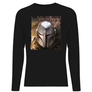 Star Wars The Mandalorian Focus Men's Long Sleeve T-Shirt - Black