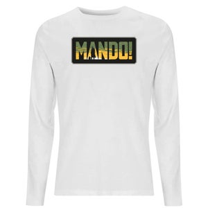 Star Wars The Mandalorian Mando! Men's Long Sleeve T-Shirt - White