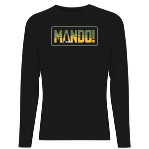 Star Wars The Mandalorian Mando! Men's Long Sleeve T-Shirt - Black