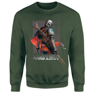 Star Wars The Mandalorian Colour Edit Sweatshirt - Green