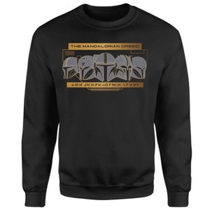 Star Wars The Mandalorian Creed Sweatshirt - Black
