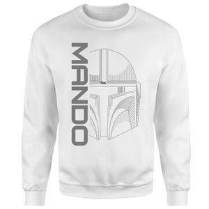 Star Wars The Mandalorian Mando Sweatshirt - White