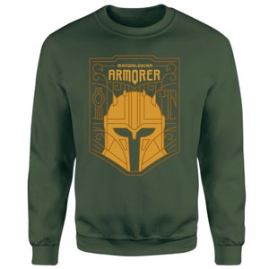 Star Wars The Mandalorian The Armorer Badge Sweatshirt - Green