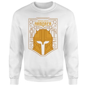 Star Wars The Mandalorian The Armorer Badge Sweatshirt - White