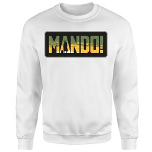Star Wars The Mandalorian Mando! Sweatshirt - White