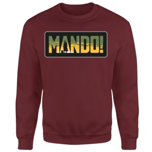 Star Wars The Mandalorian Mando! Sweatshirt - Burgundy
