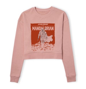 Star Wars The Mandalorian Storm Women's Cropped Sweatshirt - Dusty Pink