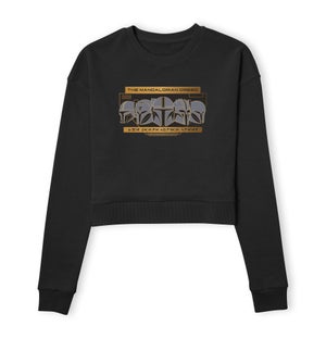 Star Wars The Mandalorian Creed Women's Cropped Sweatshirt - Black