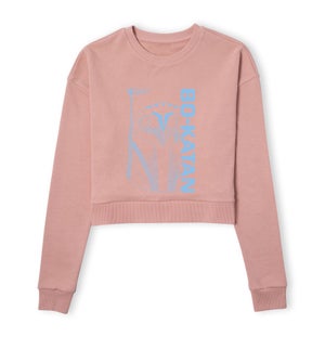 Star Wars The Mandalorian Bo-Katan Women's Cropped Sweatshirt - Dusty Pink