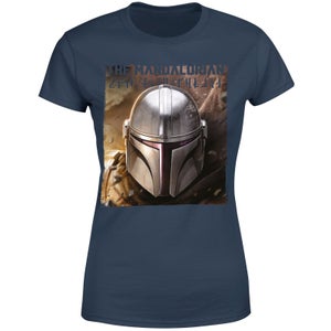 Star Wars The Mandalorian Focus Women's T-Shirt - Navy