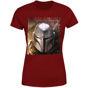 Star Wars The Mandalorian Focus Women's T-Shirt - Burgundy