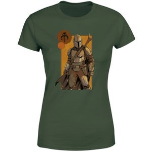 Star Wars The Mandalorian Composition Women's T-Shirt - Green