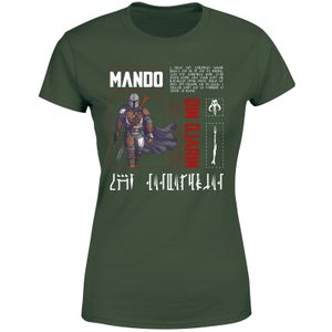 Star Wars The Mandalorian Biography Women's T-Shirt - Green