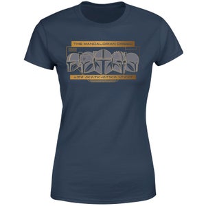 Star Wars The Mandalorian Creed Women's T-Shirt - Navy