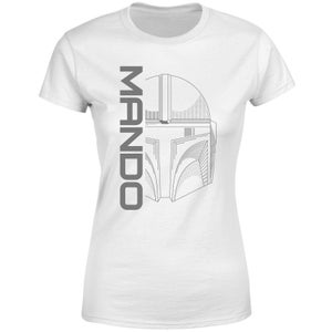 Star Wars The Mandalorian Mando Women's T-Shirt - White