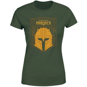 Star Wars The Mandalorian The Armorer Badge Women's T-Shirt - Green