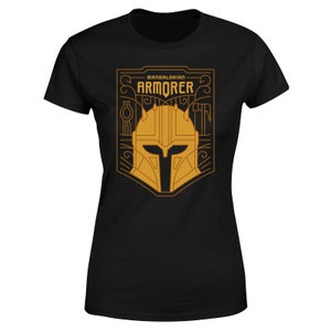 Star Wars The Mandalorian The Armorer Badge Women's T-Shirt - Black