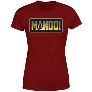 Star Wars The Mandalorian Mando! Women's T-Shirt - Burgundy